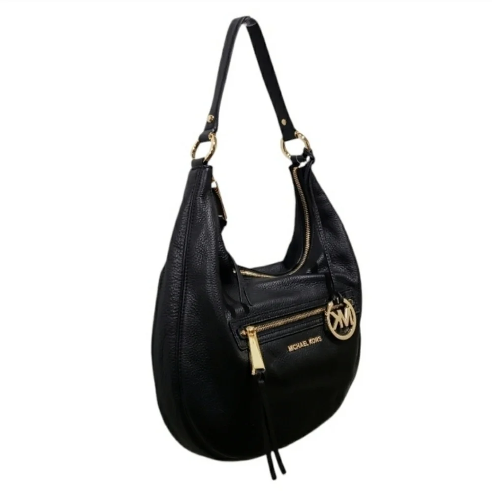 Michael Kors Zip Top Leather Shoulder Bag